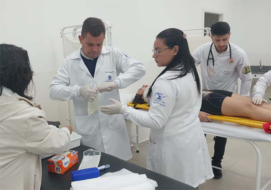 Alunos da Fundação participam de simulado de Incidente com Múltiplas Vítimas