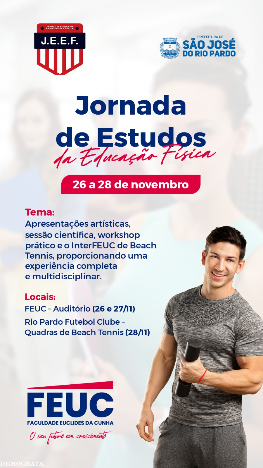 FEUC promove Jornada de Estudos da Educação Física e espera grande participação da comunidade acadêmica