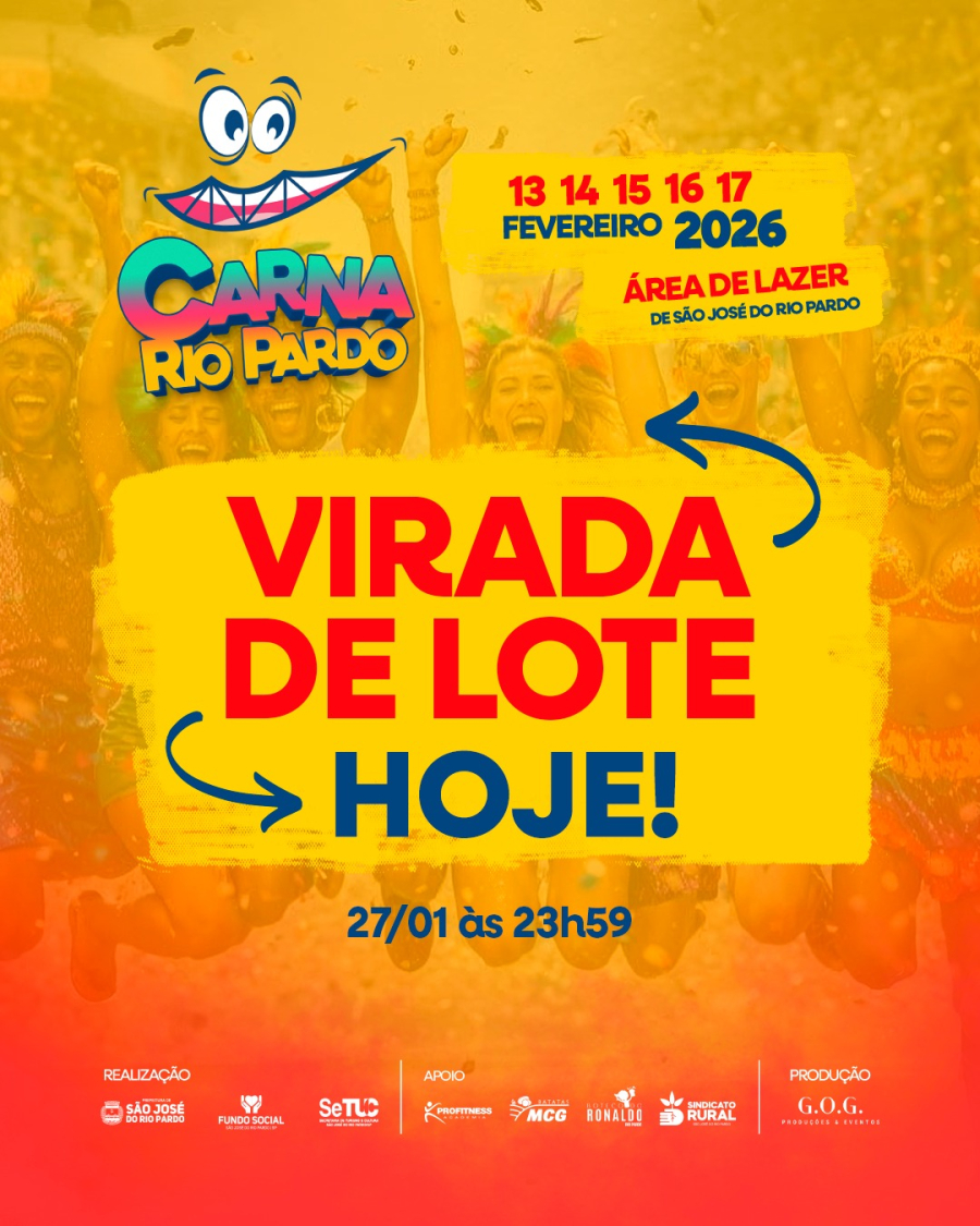 Carna Rio Pardo 2026 terá virada de lote de ingressos nesta quinta-feira