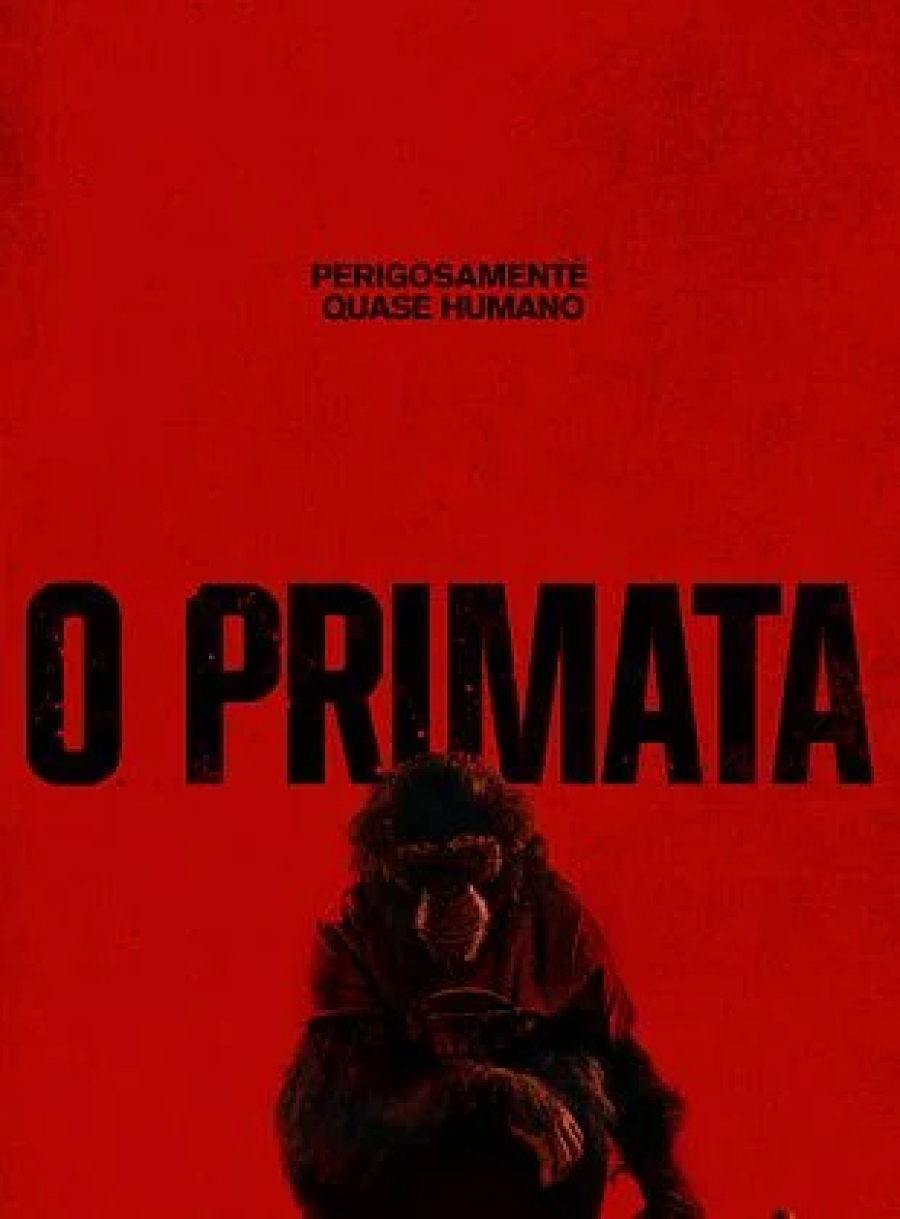 “O Primata” (2025) entrega um terror visceral com chimpanzé infectado e sobrevivência em foco