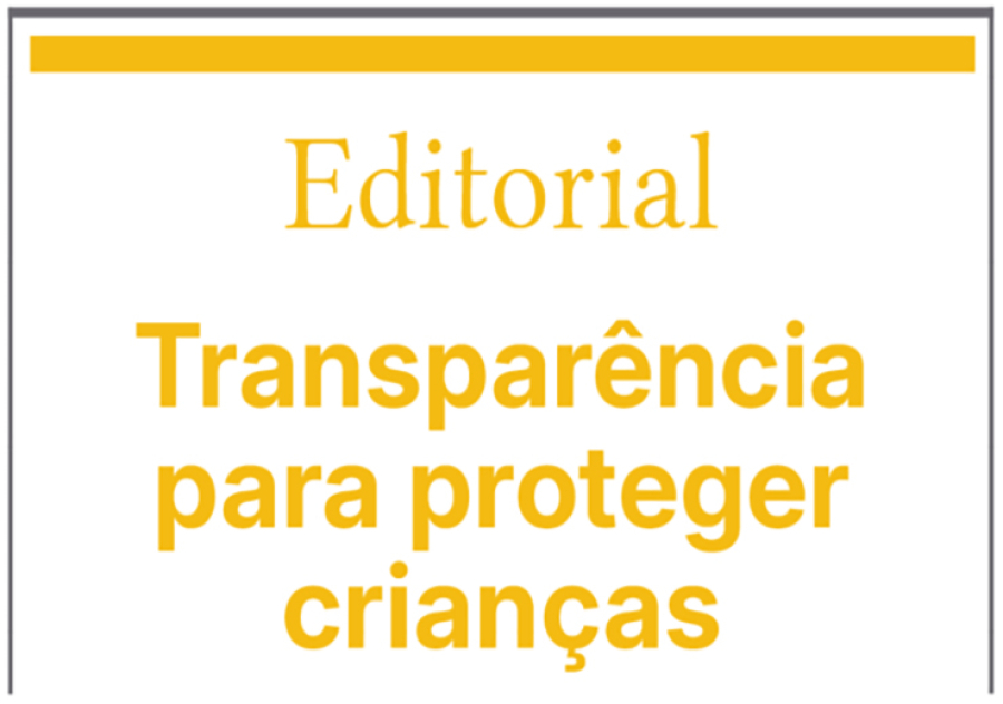 Transparência para proteger crianças