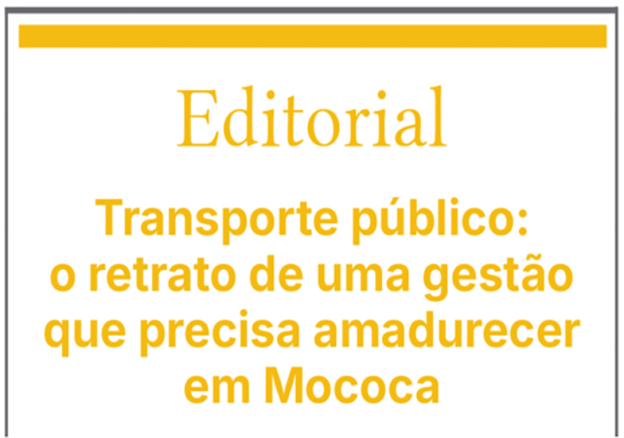 Transporte público: o retrato de uma gestão que precisa amadurecer em Mococa