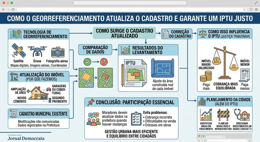 Georreferenciamento: tecnologia ajuda prefeituras a atualizar imóveis e tornar IPTU mais justo