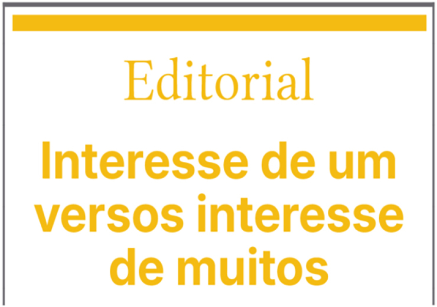 Interesse de um versus interesse de muitos