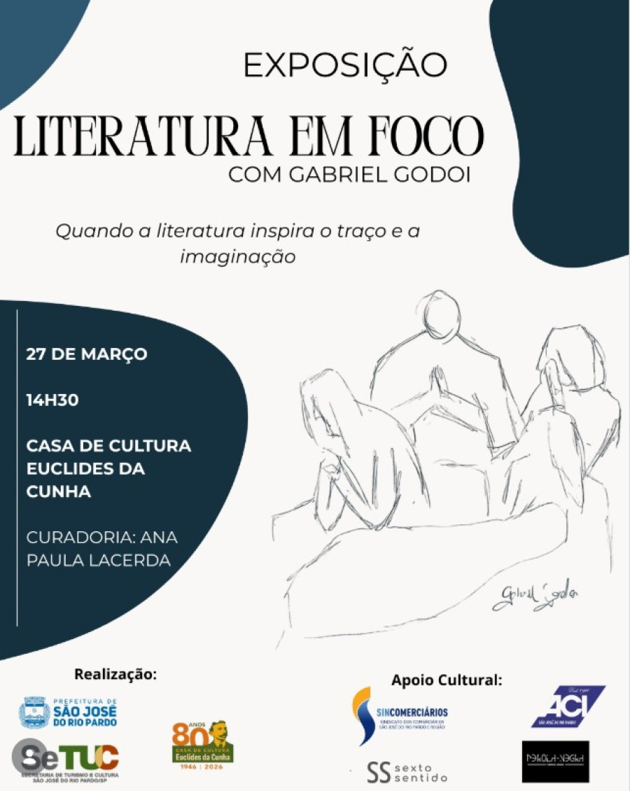 Exposição “Literatura em Foco” convida público a transformar palavras em imagens em São José do Rio Pardo