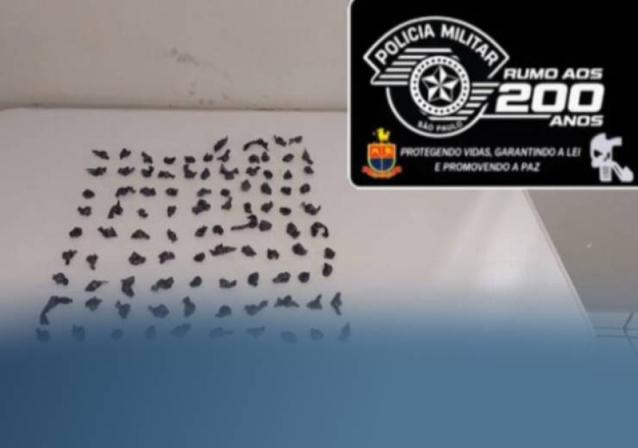 Homem é preso com 94 pedras de crack após tentar fugir da Polícia Militar em São José do Rio Pardo