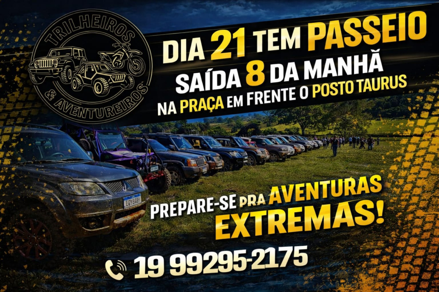 Passeio off-road convida aventureiros