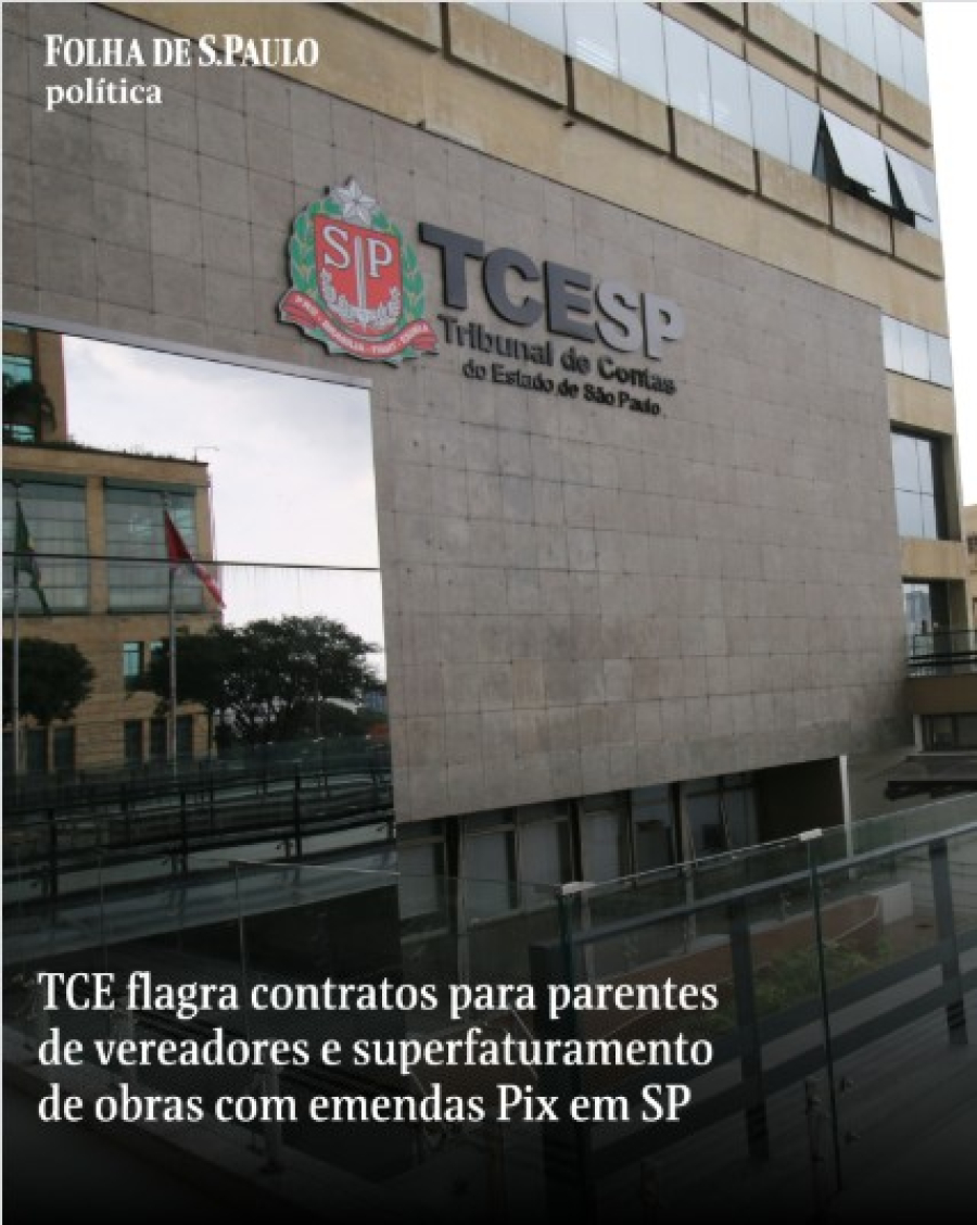 Emendas de parlamentares a ONG de parentes caem na malha fina do TCESP