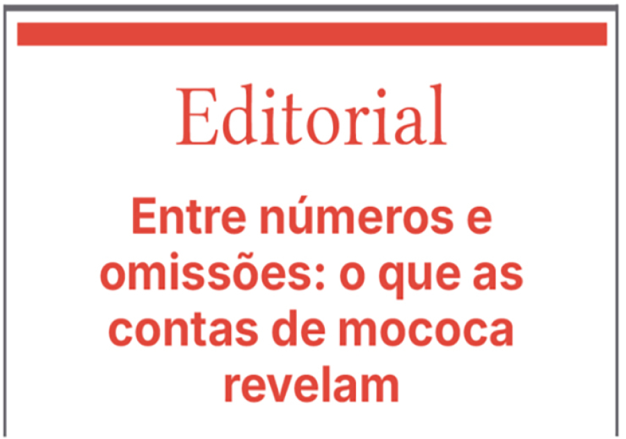 Entre números e omissões: o que as contas de Mococa revelam
