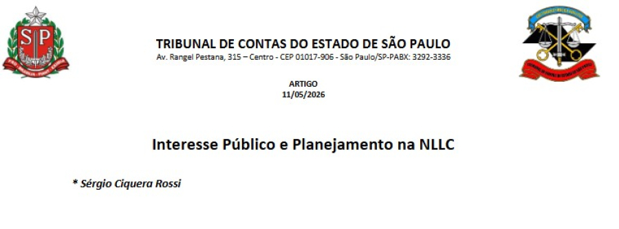 Interesse Público e Planejamento na NLLC