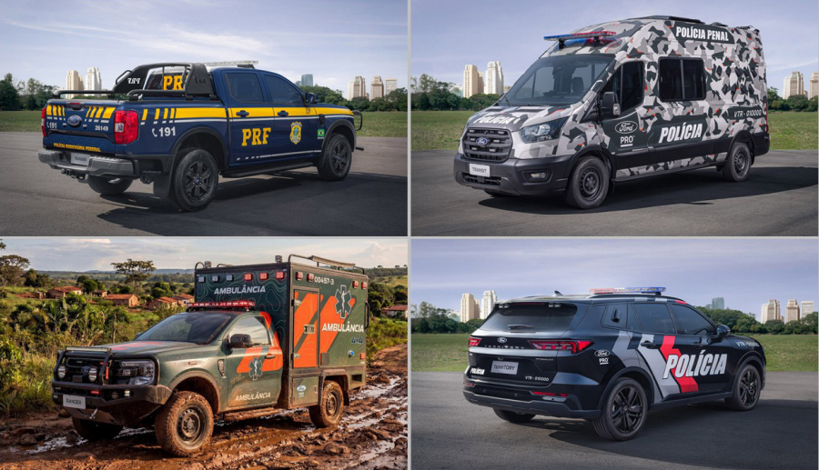 Ford Pro apresenta veículos modificados para aplicações especiais