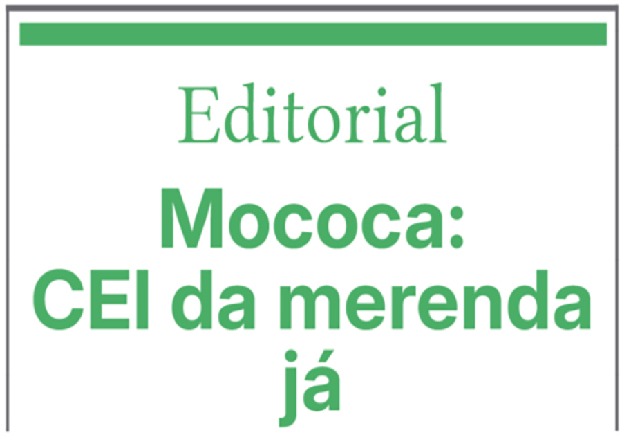 Mococa: Cei da Merenda Já!