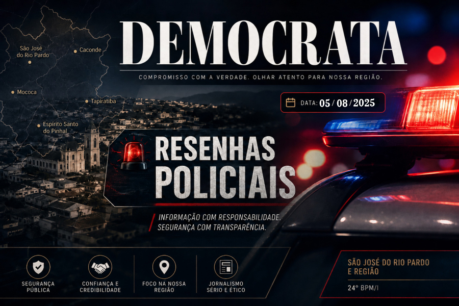 Ocorrências da Polícia Militar registradas em cidades da região