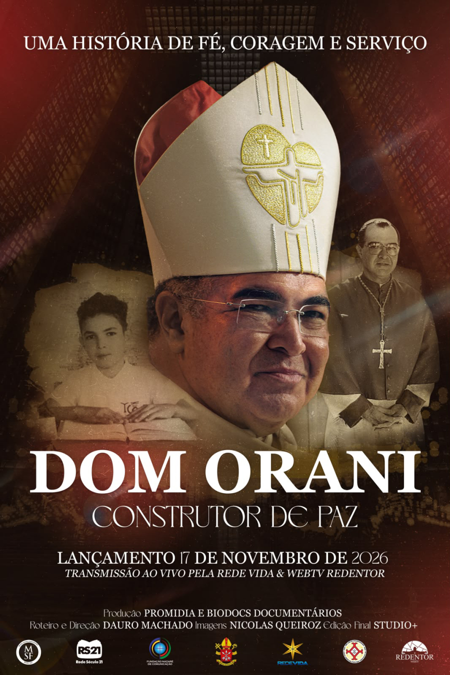 Documentário sobre a vida do Cardeal Orani João  Tempesta será lançado dia 17 de novembro