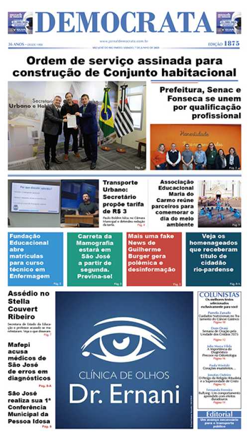 Jornal DEMOCRATA edição 1875 de 7 de junho de 2024