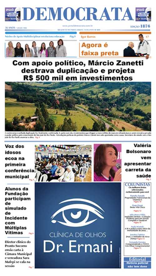 Jornal DEMOCRATA edição 1876 de 14 de junho de 2025