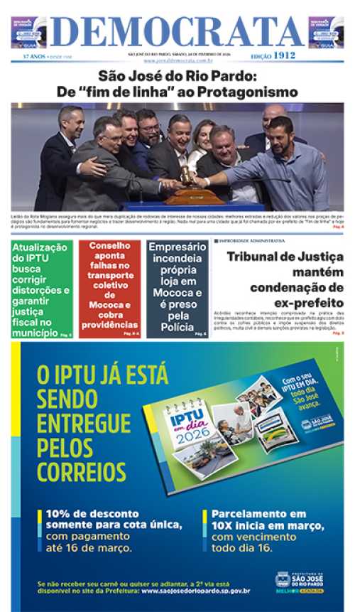 Jornal Democrata, edição 1912 de 28 de fevereiro de 2026