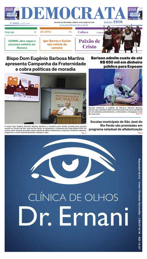 Jornal DEMOCRATA edição 1916 de 28 de março de 2026