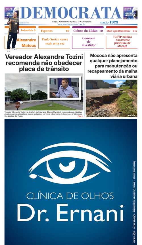 Jornal DEMOCRATA edição 1923 de 17 de maio de 2026