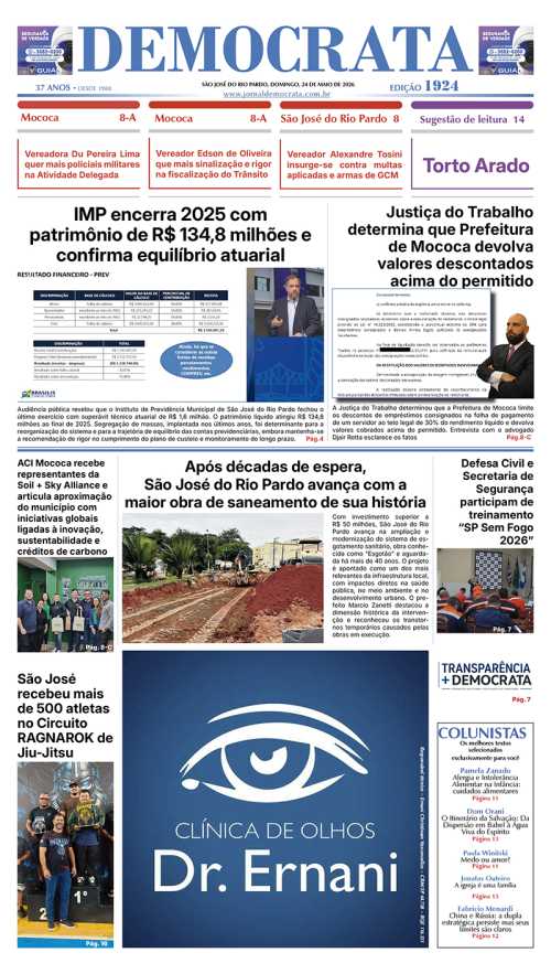 Jornal DEMOCRATA edição 1924 de 24 de maio de 2026