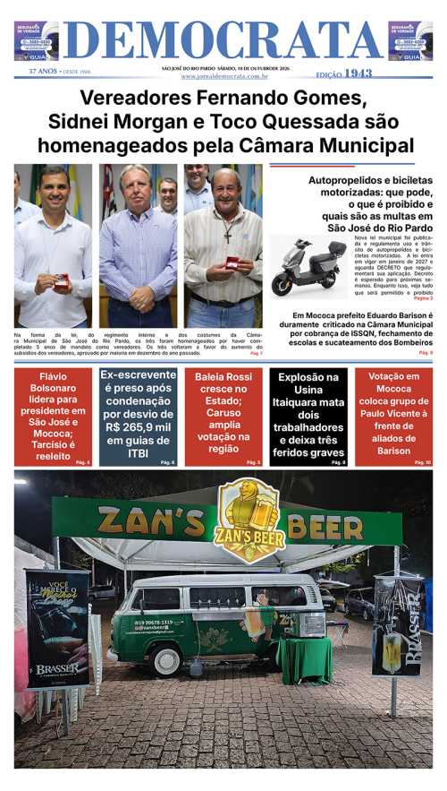 Jornal Democrata, edição 1943 de 7 de outubro de 2026